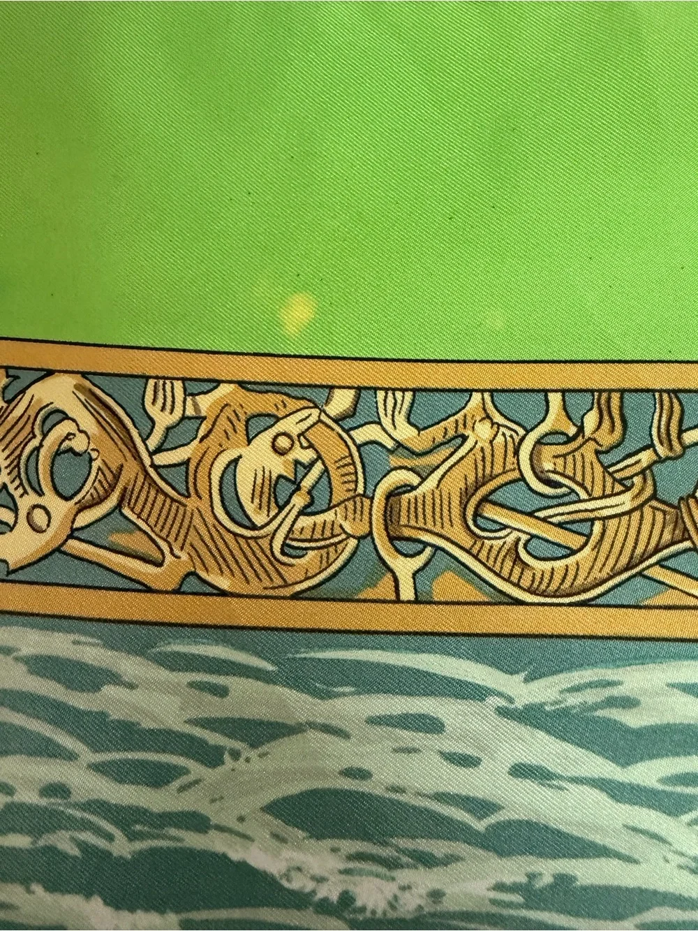 Hermes Les Normands Silk Scarf.